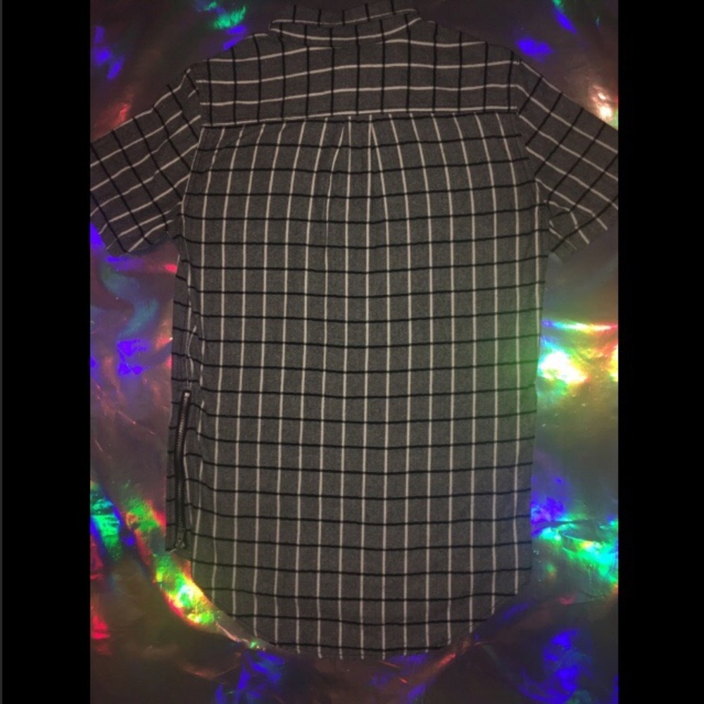 Side Zipper Button Down - Picture 2 of 6